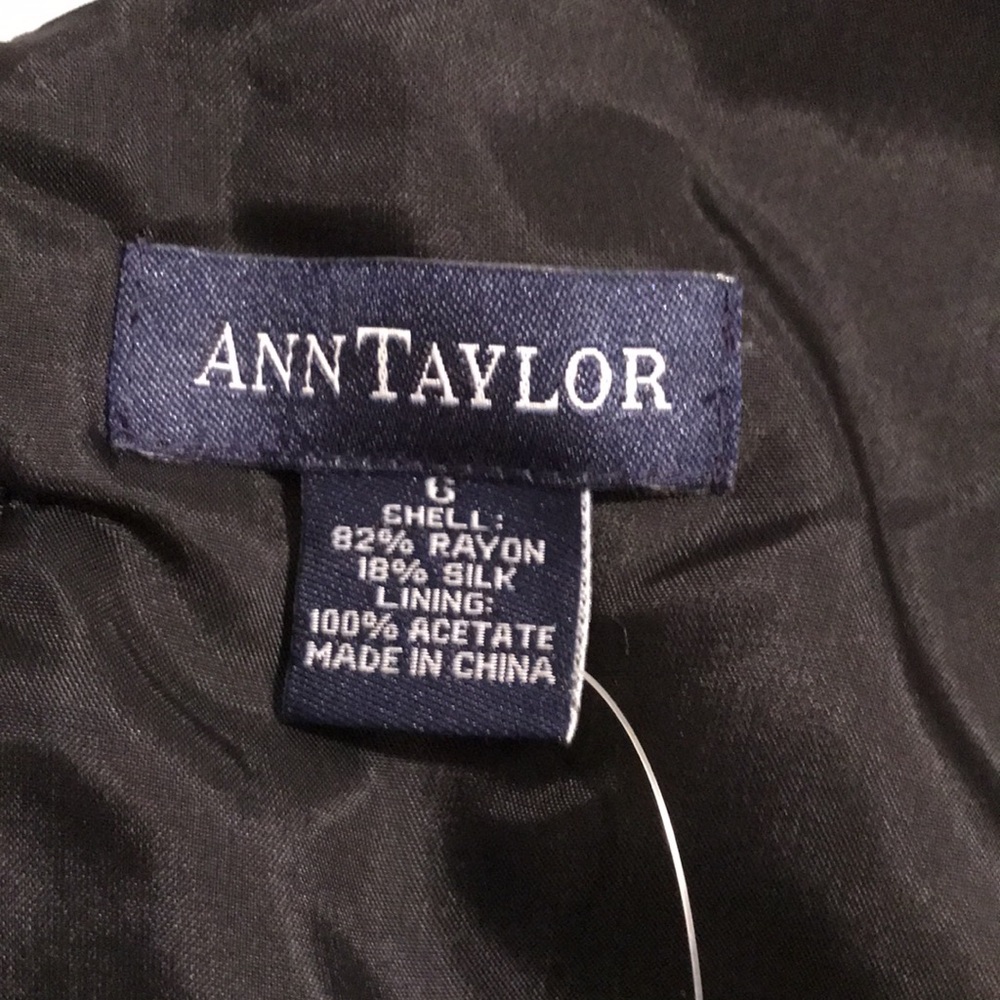 Vintage Anne Taylor black velvet sleeveless top size 6 NWT - Picture 6 of 12